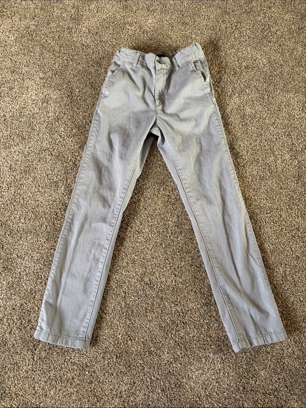 Boys The Children's Place Light Gray Casual Pants Size 10 Slim